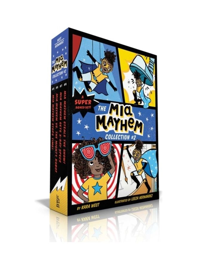 The Mia Mayhem Collection 2: Mia Mayhem Stops Time!, Mia Mayhem Vs. The Mighty Robot, Mia Mayhem Gets X-Ray Specs, Mia Mayhem Steals The Show! Paperback English by Kara West - 44061 