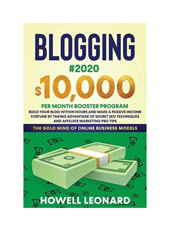 Blogging 2020 $10,000 Per Month Booster Program paperback english 