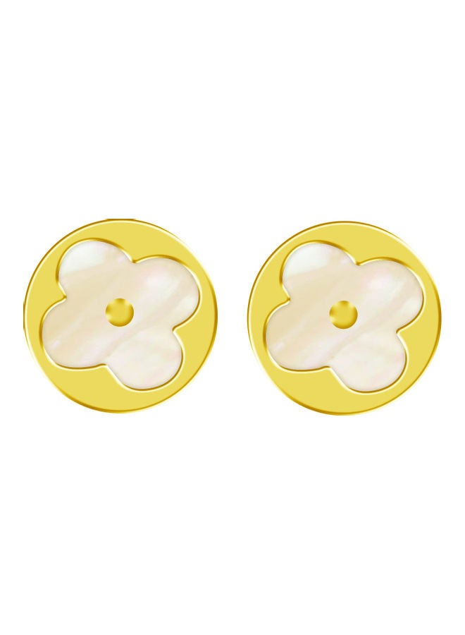 AIWANTO Clover Flower Chic Studded Earrings  - Image 1