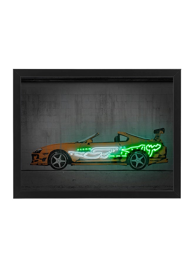Boomah Accessories Supra Neon Wall Decor Poster With Frame Multicolour 30x40cm