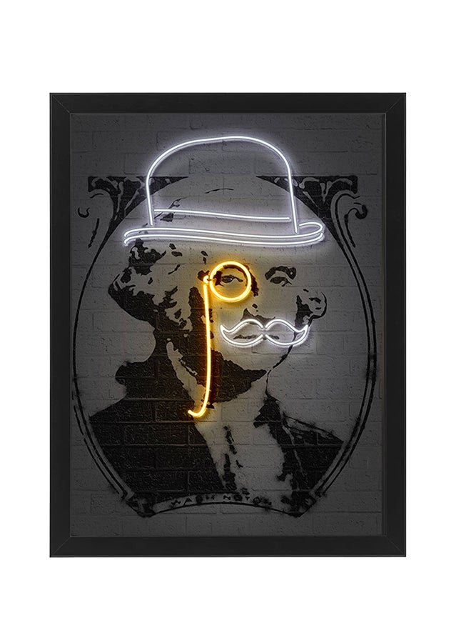 Boomah Accessories Washington Money Dollar Neon Wall Decor Poster With Frame Multicolour 30x40cm