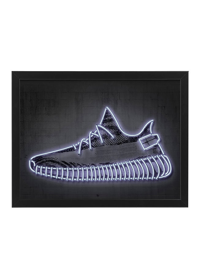 Yeezy Neon Wall Decor Poster With Frame Multicolour 30x40cm