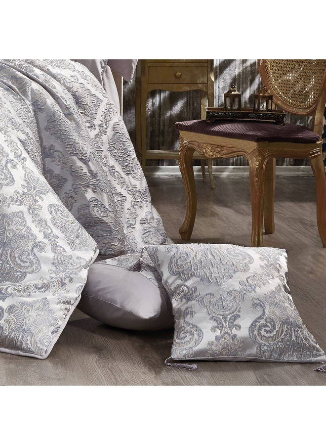 ريغال إن هاوس طقم لحاف من 8 قطع، مقاس كوين قطن رمادي 190 x 240سم - Image 5