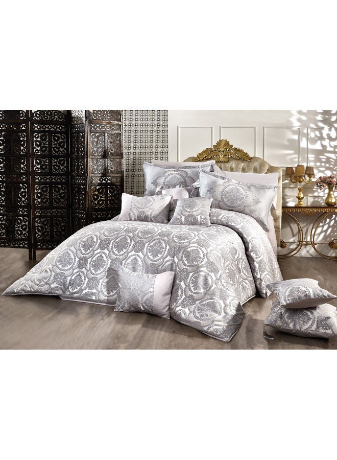 ريغال إن هاوس طقم لحاف من 8 قطع، مقاس كوين cotton رمادي 190 x 240سم - Image 1
