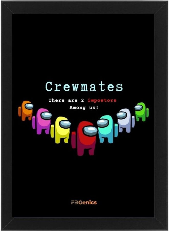 Crewmates Among Us Frame Multicolour