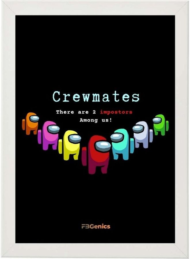 Crewmates Among Us Frame Multicolour