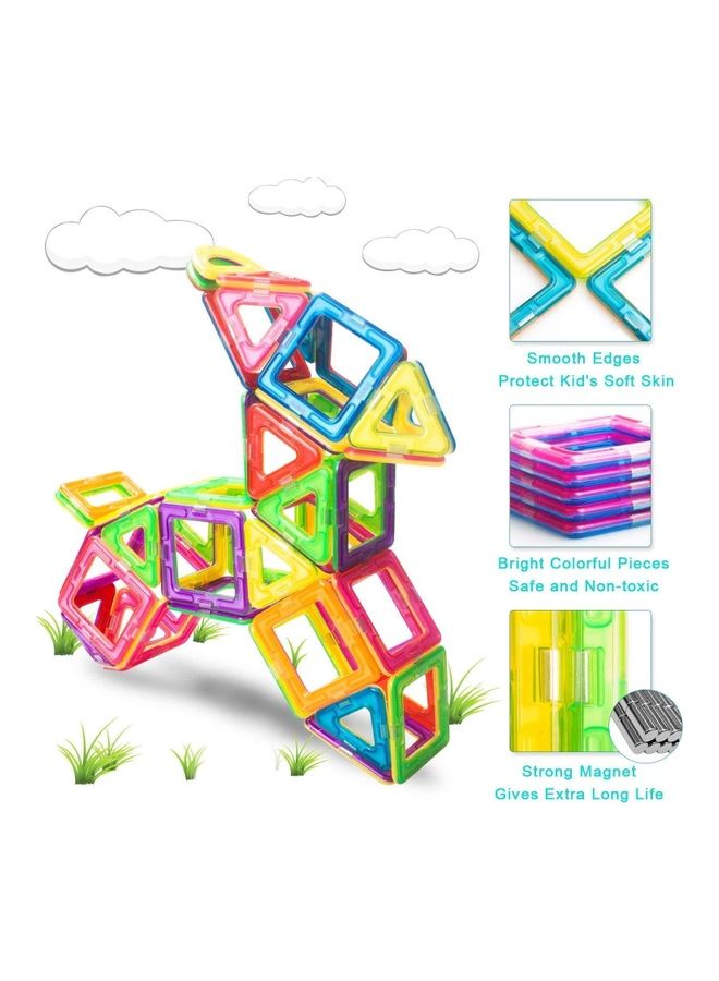 139 Piece Magnetic Tiles Building Blocks Set with Storage Box - Image 2