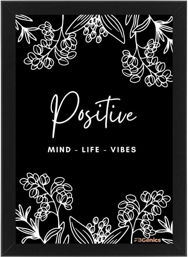 Positive Life Frame Black/White 21 x 30cm