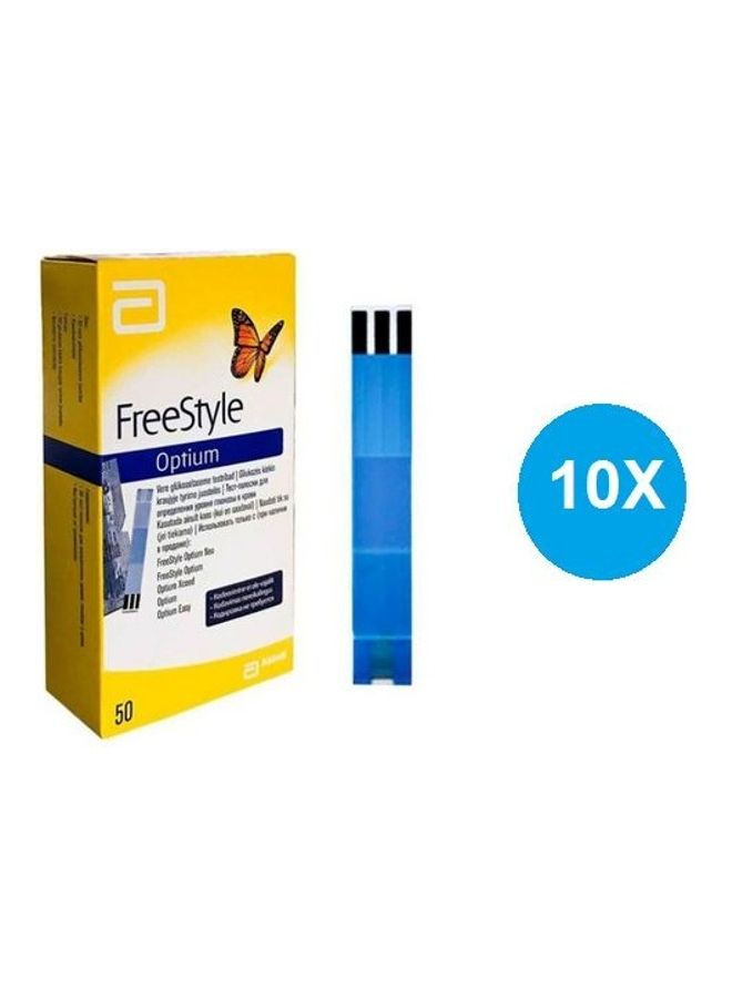 Freestyle 10-Pack Blood Glucometer Test Strips 
