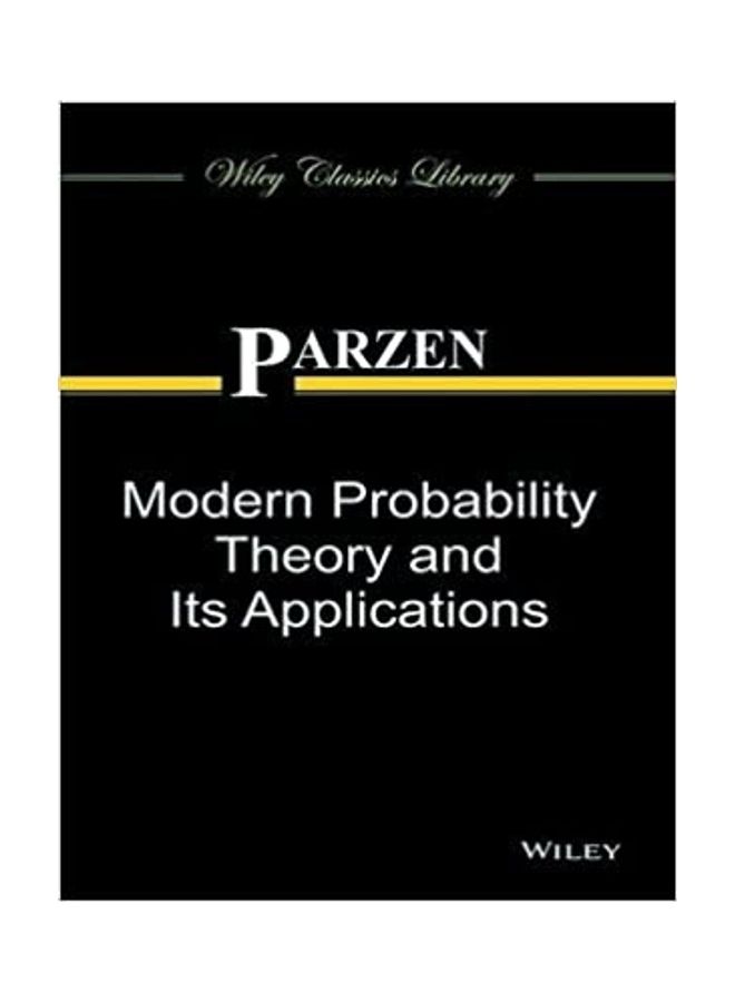 Modern Probability Theory And Its Applications Paperback English by Parzen E - 2014 