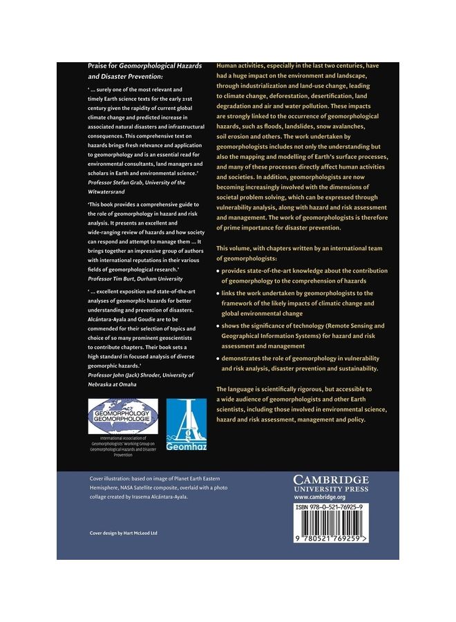 Geomorphological Hazards And Disaster Prevention Hardcover English by Cambridge University Press - 2010  - Image 2