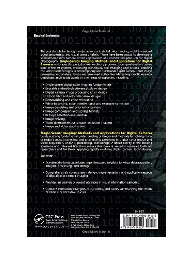 Single-Sensor Imaging: Methods And Applications For Digital Cameras hardcover english - 2008  - Image 2