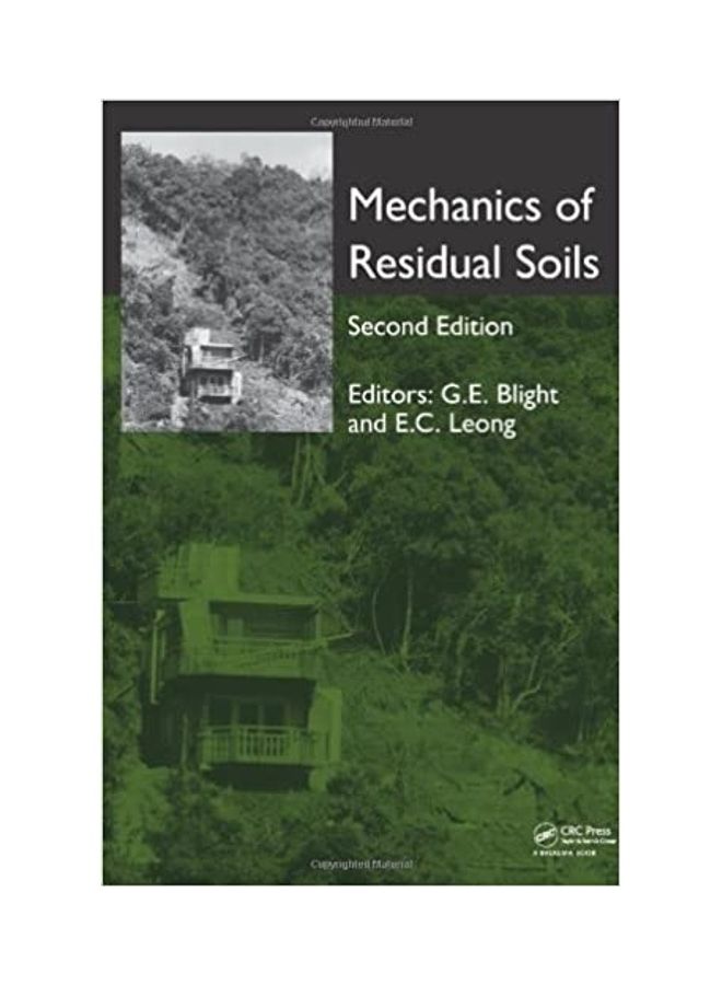 Mechanics Of Residual Soils Hardcover English by Geoffrey E. Blight - 2012 