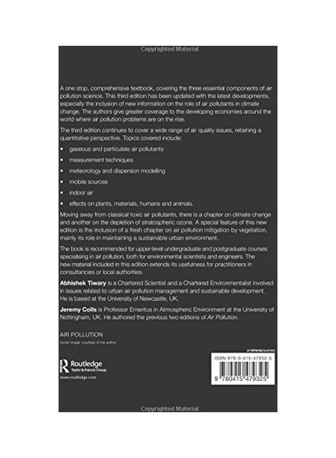 Air Pollution: Measurement, Modelling And Mitigation Paperback English by Jeremy Colls - 2009  - Image 2