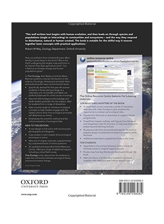 First Ecology Paperback English by Alan Beeby - 2008 - Image 2