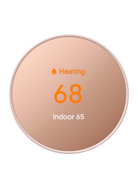 Energy Star Certified Modern Designed Programmable WiFi Smart Thermostat For Home Sand 3.3 x 3.3 x 1.07inch