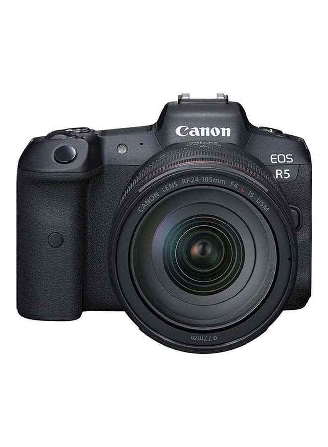Canon - R5 Full Frame Mirrorless Camera With RF 24-105mm F4 L is USM Lens Kit - Image 1