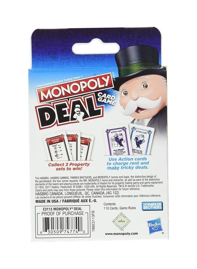 UNO Card Game Monopoly Deal Theme 11.6 x 9 x 1.9cm  - Image 2
