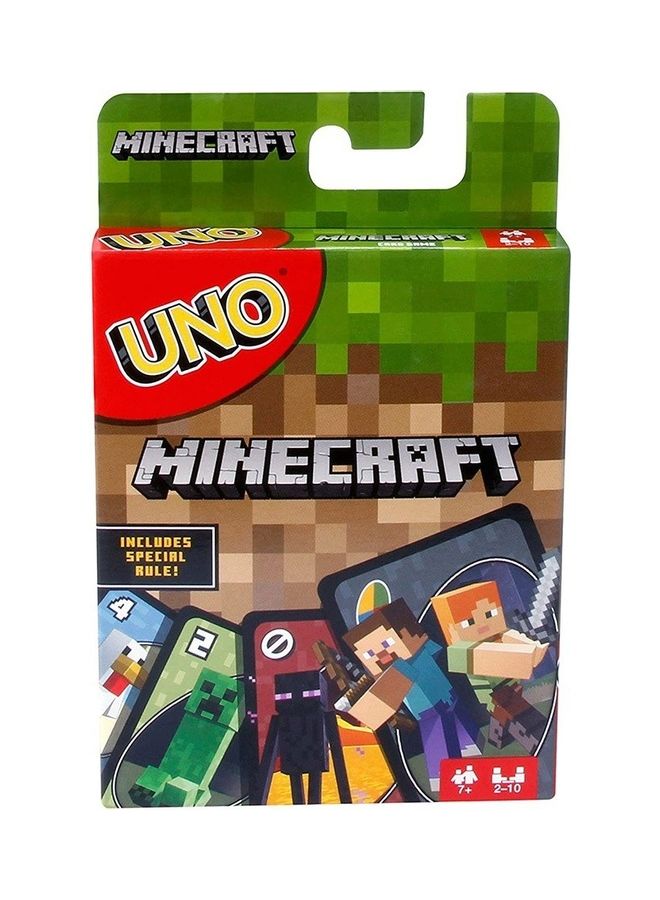 UNO Card Game Minecraft Characters Theme 11.6 x 9 x 1.9cm - Image 1