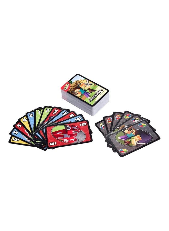 UNO Card Game Minecraft Characters Theme 11.6 x 9 x 1.9cm - Image 3
