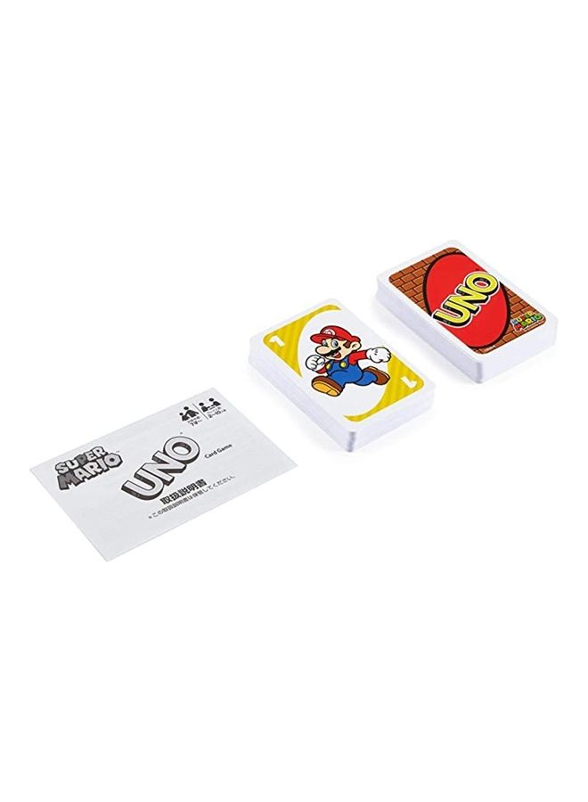 null - UNO Card Game Super Mario Theme 11.6 x 9 x 1.9cm - Image 1