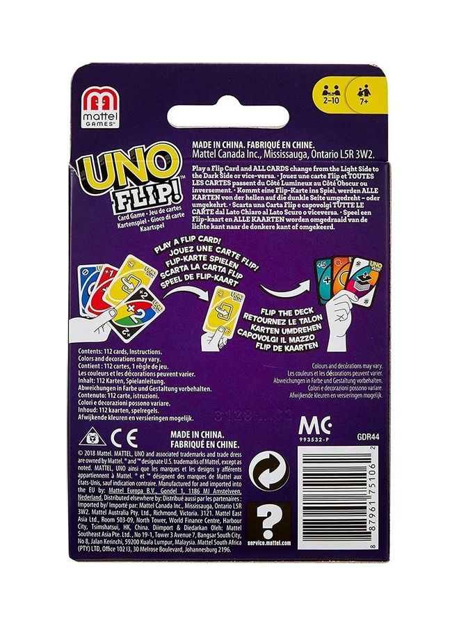 null - UNO Flip Cards 11.6 x 9 x 1.9cm - Image 1