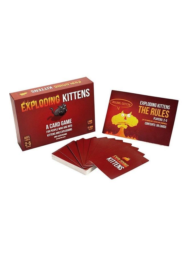 Generic - Funny Card Game Exploding Kitten Red Version 16.1 x 11.2 x 3.9cm - Image 1