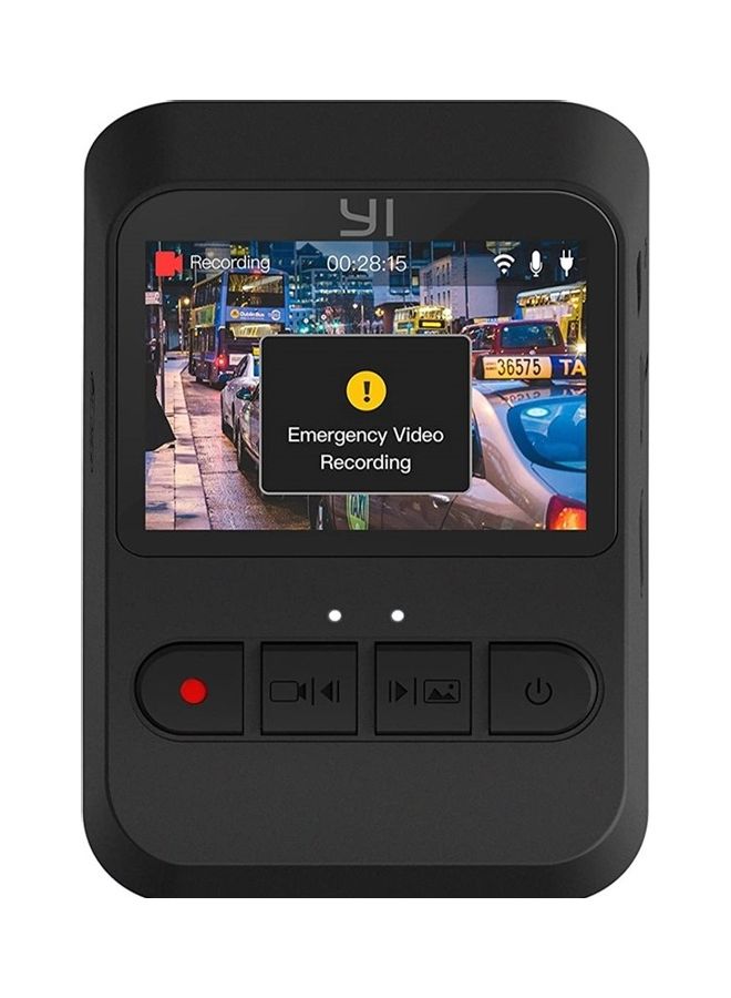 Yi - Mini Dash Cam Video Recorder 1080P with Wide-angle Night Vision Sensor Black - Image 1