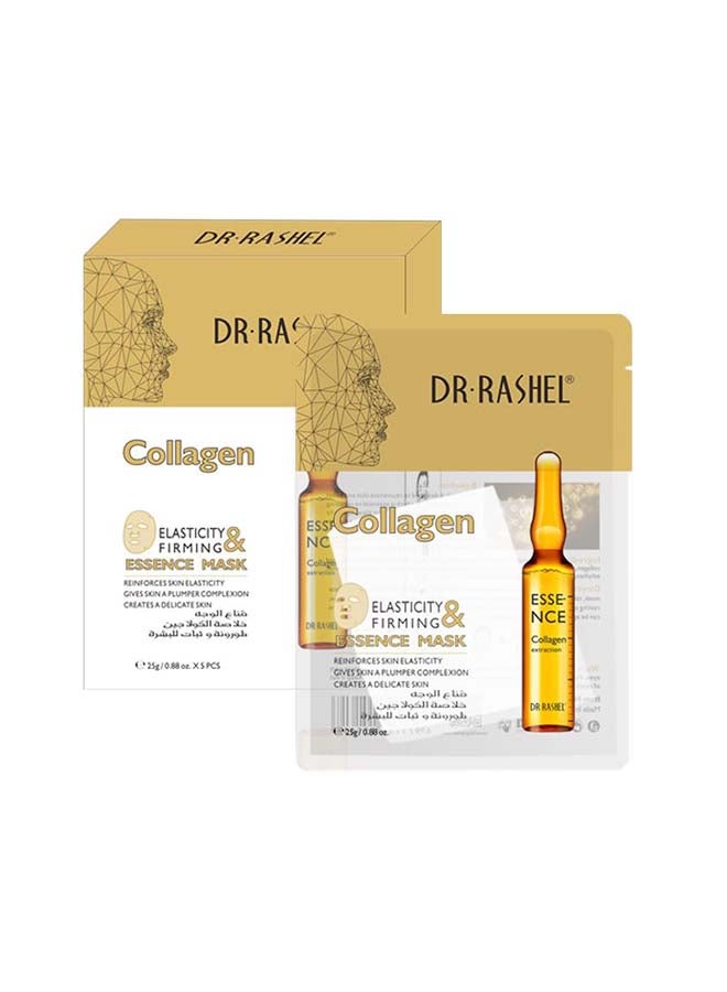 دكتور راشيل مجموعة ماسات للوجه بالكولاجين لشد البشرة وتعزيز مرونتها مكونة من 5 قطع متعدد الألوان 25جرام - Image 1