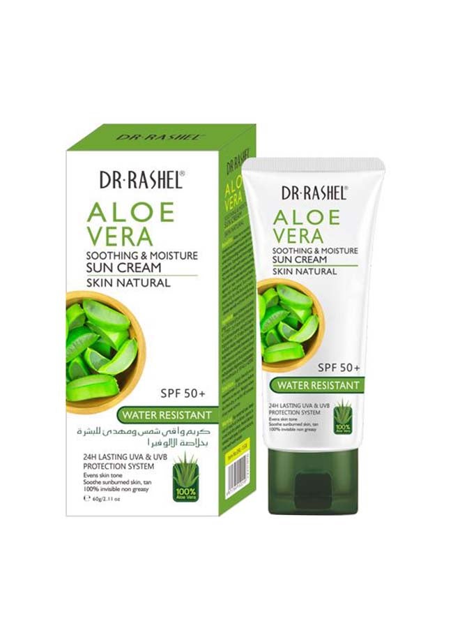 DR. RASHEL Aloe Vera Soothing And Moisture Sun Cream Multicolour 60grams  - Image 2