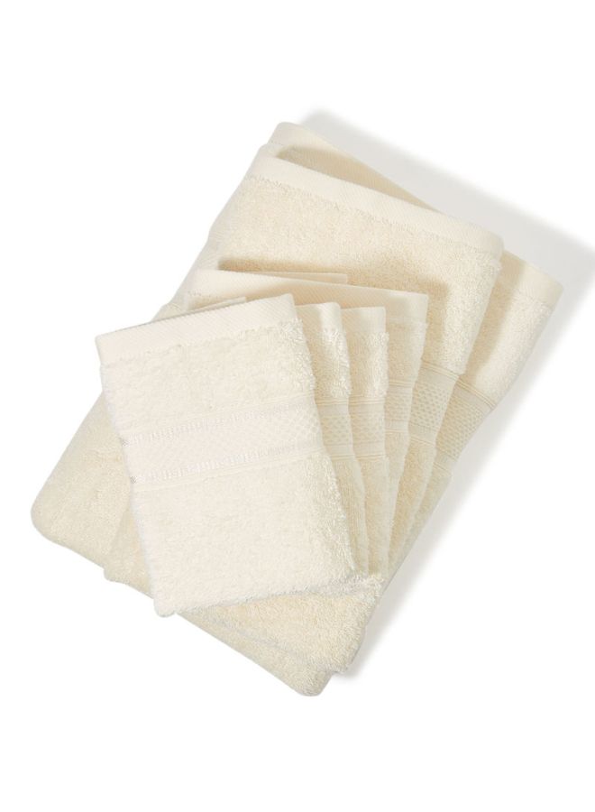 White Rose 6-Piece Ali Zaya Towel Set Cream  - Image 2