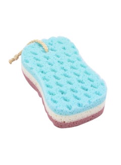 Foam Bath Shower Sponge Blue/Yellow/Brown 20x10x6cm - v1612183345/N32140568A_1