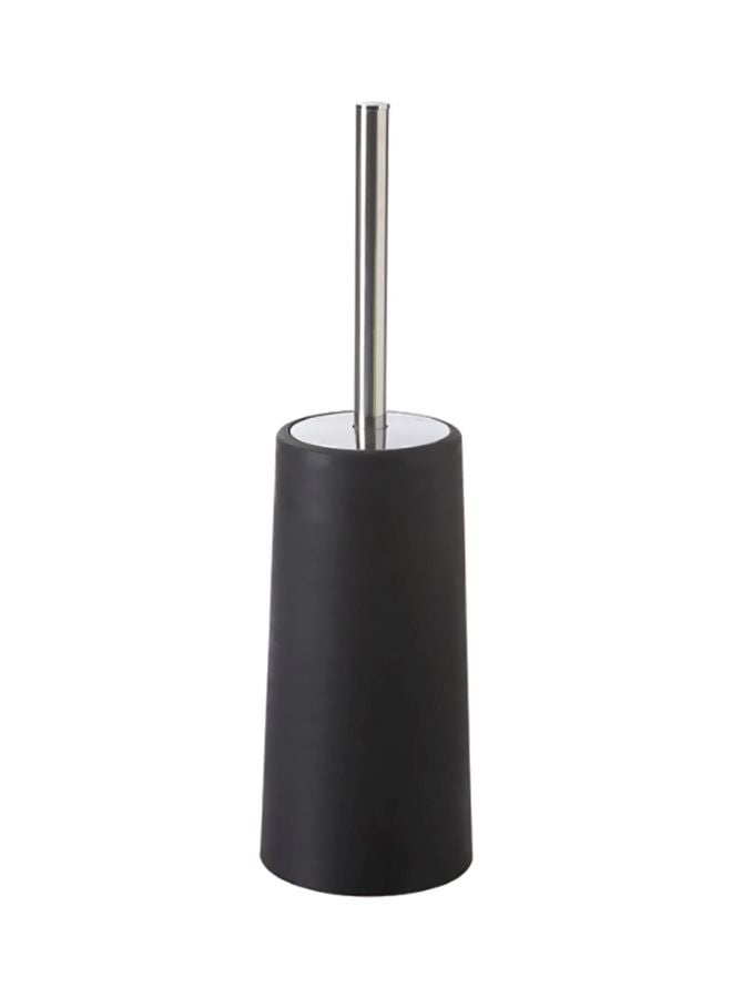 Beauenty Portable Toilet Cleaning Brush With Holder Black/Silver 38.5x10.5cm  - Image 1