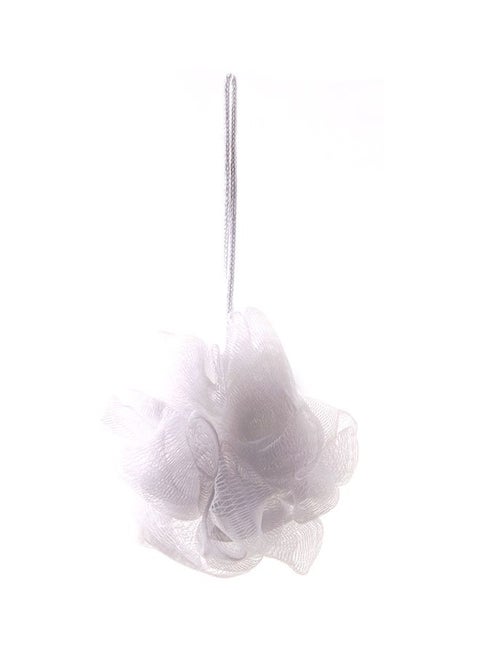 Plastic Textured Loofah White 10x10cm