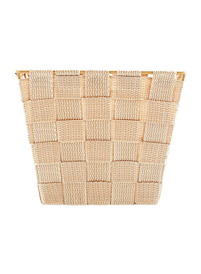 Home Box Strap Basket Beige 19x19x16cm  - Image 2