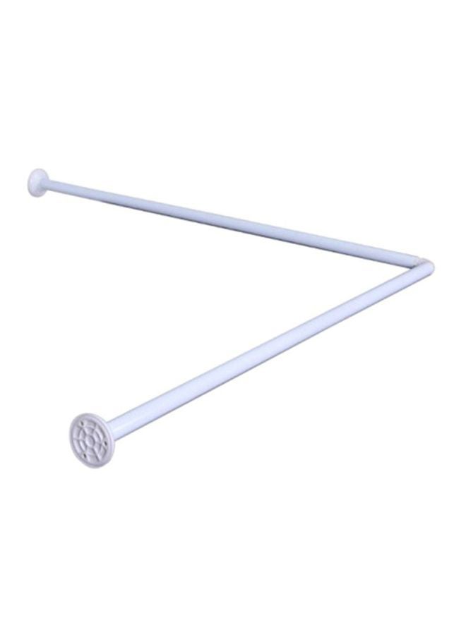 PAN emirates Lilia Adjustable Shower Curtain Rod White 90x90cm  - Image 1