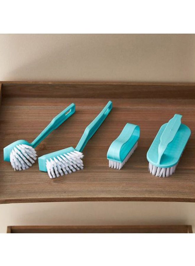 هوم بوكس طقم فرشاة تنظيف عميق متعددة الاستخدامات من ألينا - 4 قطع أزرق/ أبيض - Image 5
