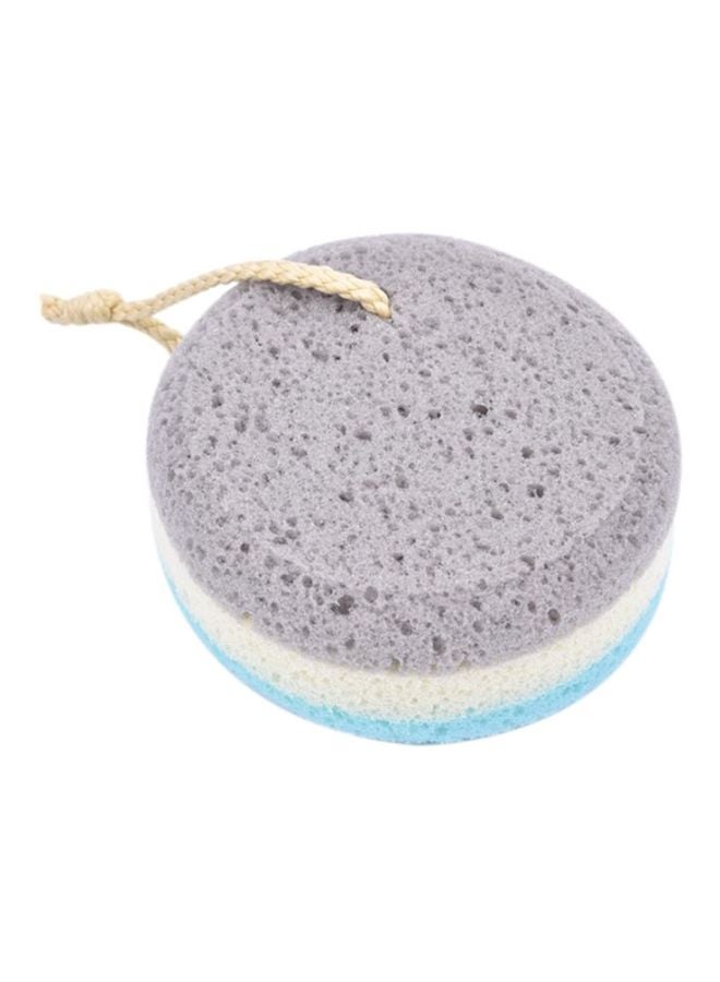 Home Concept Foam Bath Shower Sponge Grey/Beige/Blue 20x18x5cm  - Image 1