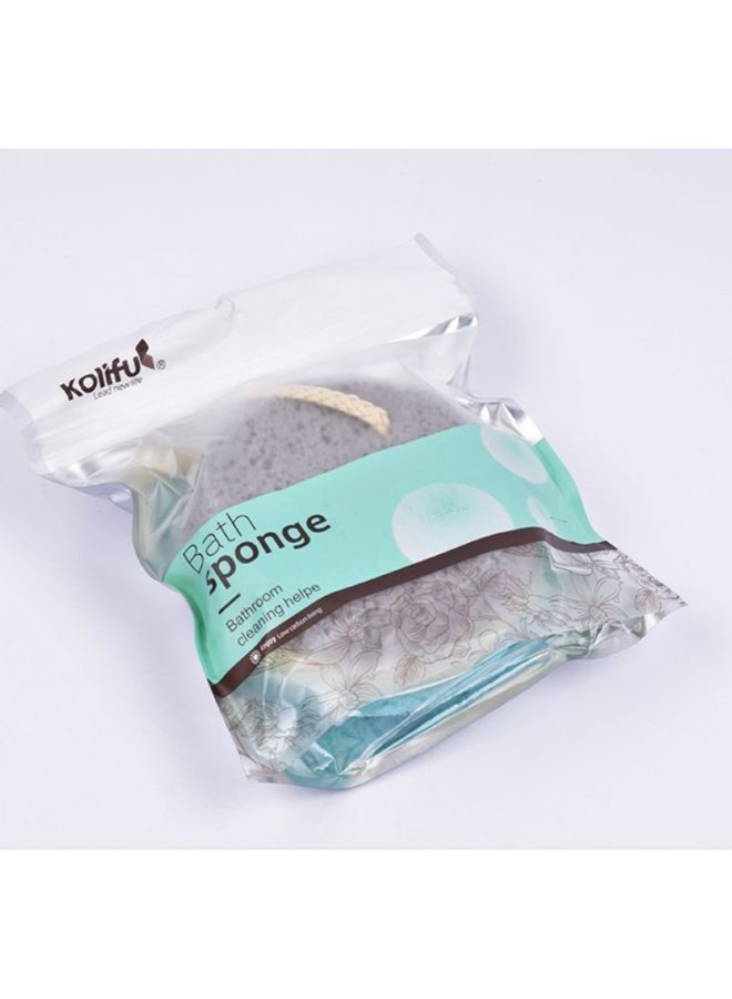 Home Concept Foam Bath Shower Sponge Grey/Beige/Blue 20x18x5cm  - Image 2