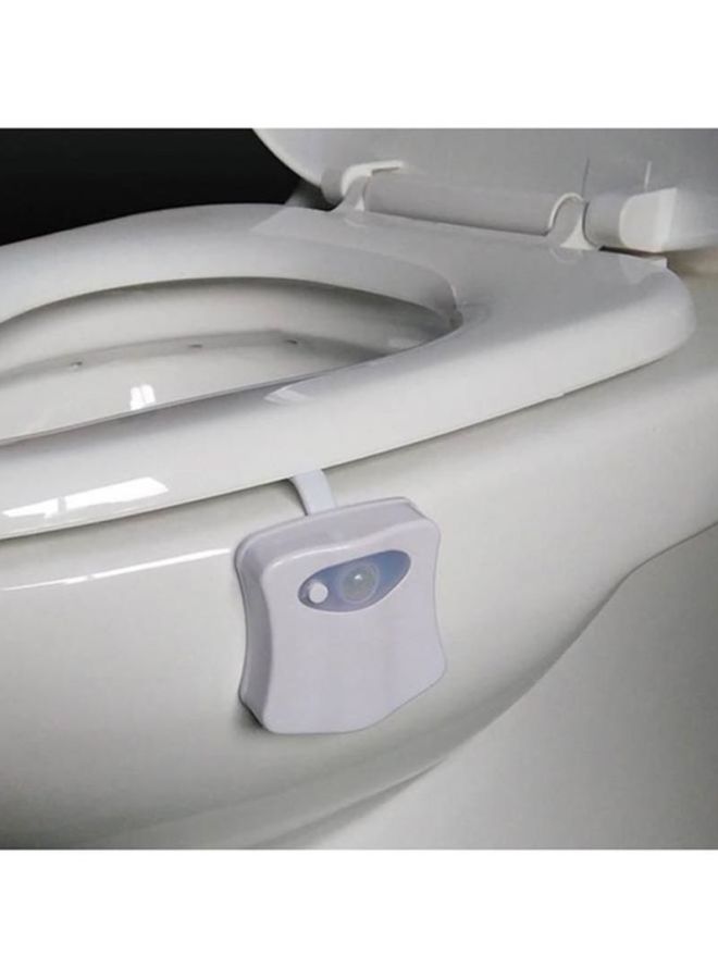 بيوينتي جهاز استشعار حركة الجسم لمقعد المرحاض بمصباح LED من 8 ألوان أبيض 2x9سم - Image 4