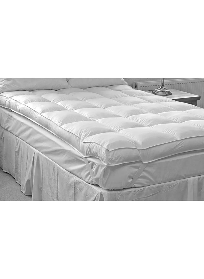Mattress Super King  Topper Cotton White 200 x 200cm  - Image 2