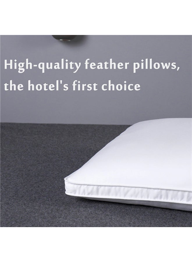 Sleeping Pillow Cotton White 75 x 50cm - Image 2