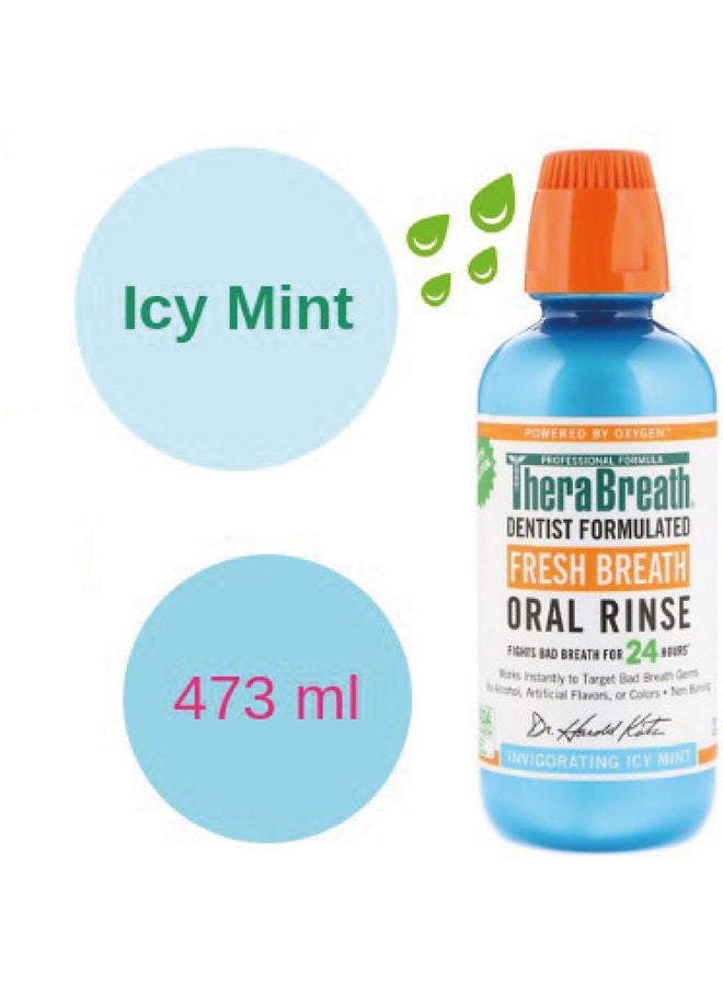 Fresh Breath Oral Rinse Icy Mint multicolour 437ml - v1612185811/N44105310A_4