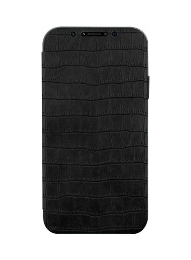 Leather Flip Case Cover For iPhone 12 Pro Max black  - Image 3