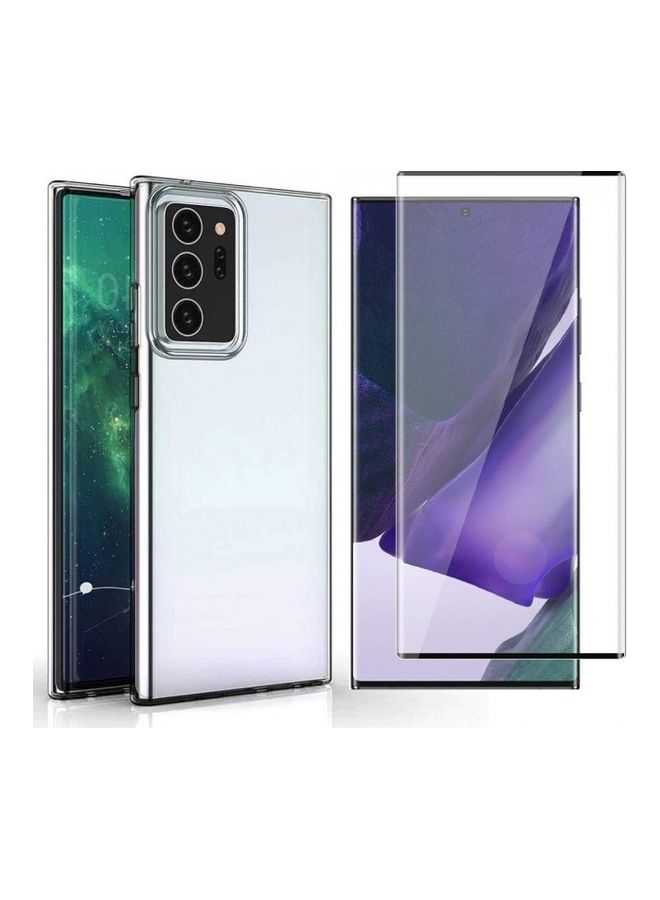عبوة من 2 لاصقة حماية للشاشة مع غطاء حماية لهاتف سامسونج جالاكسي نوت 20 ألترا شفاف - Image 1