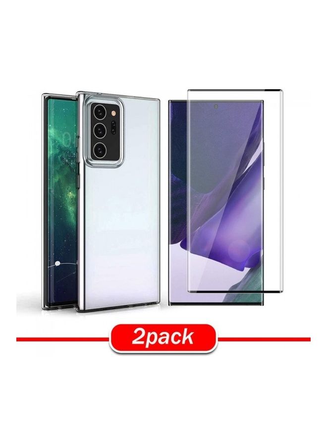 عبوة من 2 لاصقة حماية للشاشة مع غطاء حماية لهاتف سامسونج جالاكسي نوت 20 ألترا شفاف - Image 4