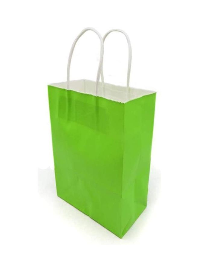 بارتي فن مجموعة 12 حقيبة هدايا ورقية أخضر