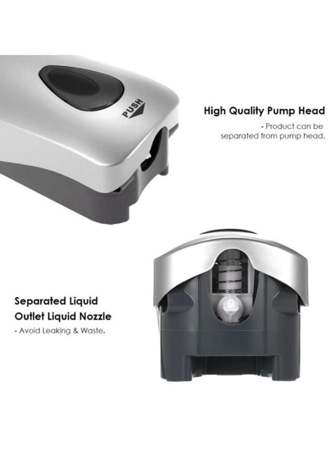 ANSELF Chuangdian Wall Mounted Soap Dispenser Silver/Black 26x11.5x12cm - Image 2