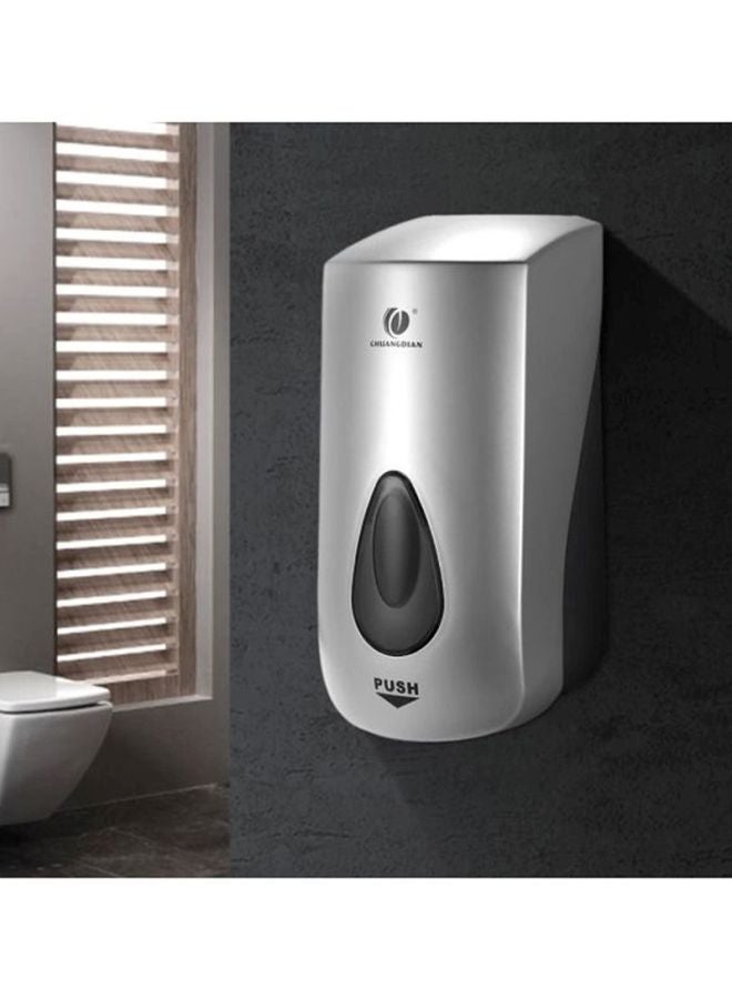 ANSELF Chuangdian Wall Mounted Soap Dispenser Silver/Black 26x11.5x12cm - Image 3