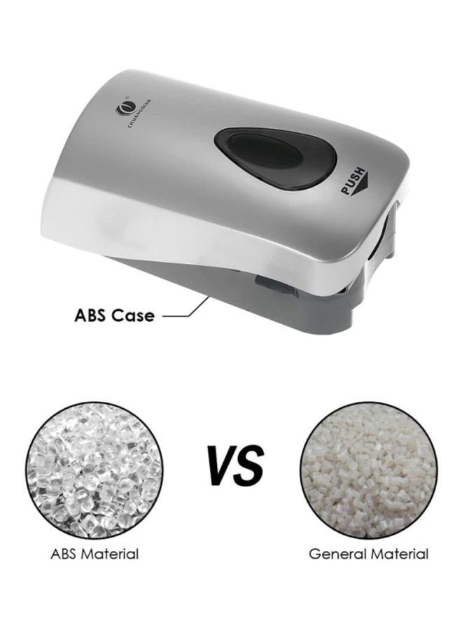 ANSELF Chuangdian Wall Mounted Soap Dispenser Silver/Black 26x11.5x12cm - Image 4